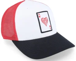 Ace Of Hearts White/Black/Red Trucker - Iconic