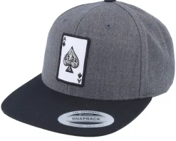 Ace Of Spades Charcoal/Black Snapback - Iconic