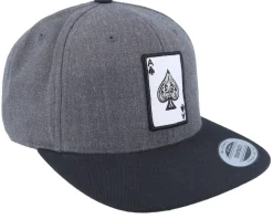 Ace Of Spades Charcoal/Black Snapback - Iconic
