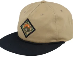 Adventure Begins Here Khaki/Black Rope Snapback - Wild Spirit