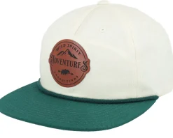 Adventures Expeditions Patch Ivory/Green Rope Snapback - Wild Spirit
