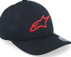 Ageless Curve Black/Red Flexfit - Alpinestars