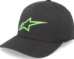 Ageless Curve Hat Black/Green Flexfit - Alpinestars
