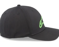 Ageless Curve Hat Black/Green Flexfit - Alpinestars