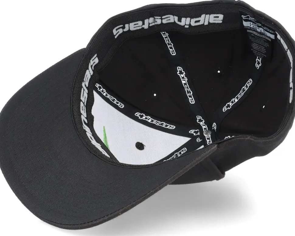 Ageless Curve Hat Black/Green Flexfit - Alpinestars