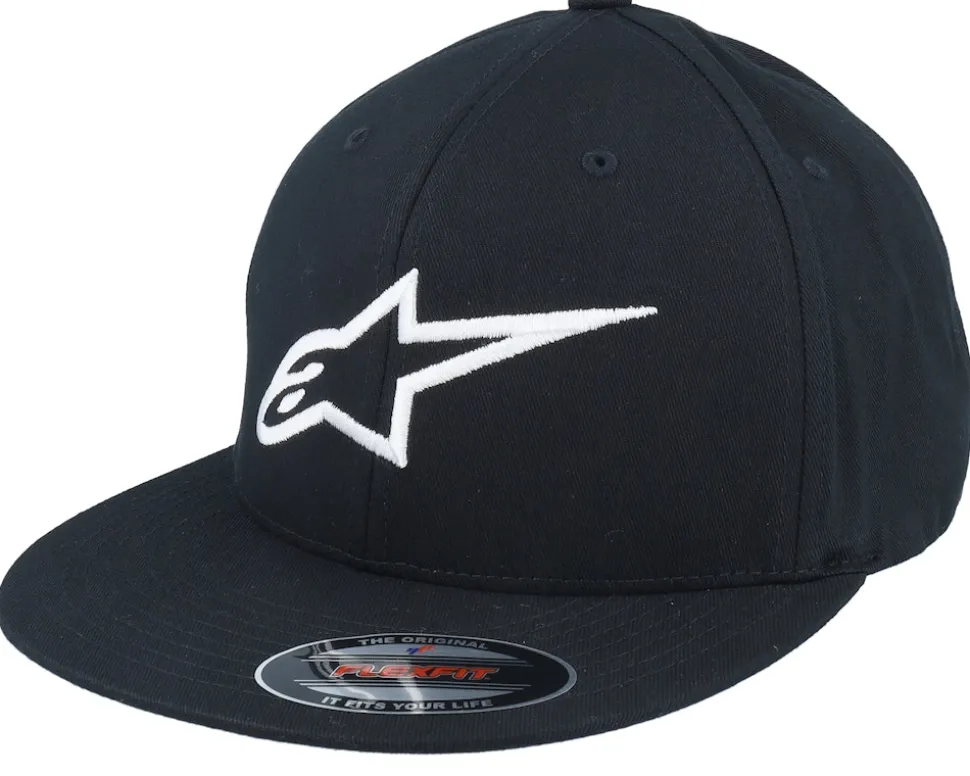 Ageless Flatbill 1 Black/White Fitted - Alpinestars