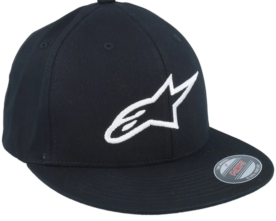 Ageless Flatbill 1 Black/White Fitted - Alpinestars