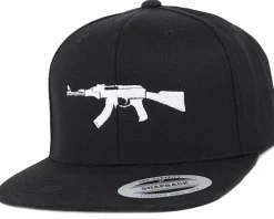 AK47 Black Snapback - GUNS n SKULLS