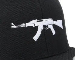 AK47 Black Snapback - GUNS n SKULLS