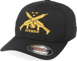 AK5 Sverige Black Flexfit - GUNS n SKULLS