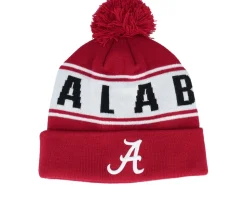 Alabama Crimson Tide Cuffed Knit West Cardinal Pom - Top of the World