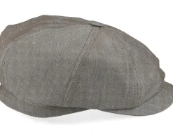 Alan Linen Chambray Brown Flat Cap - CTH Ericson
