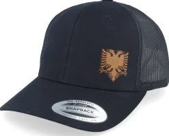 Albanian Small Eagle Patch Black Trucker - Iconic