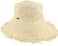 Alice Packable Bucket Hat Natural/Natural Straw Hat - Brixton
