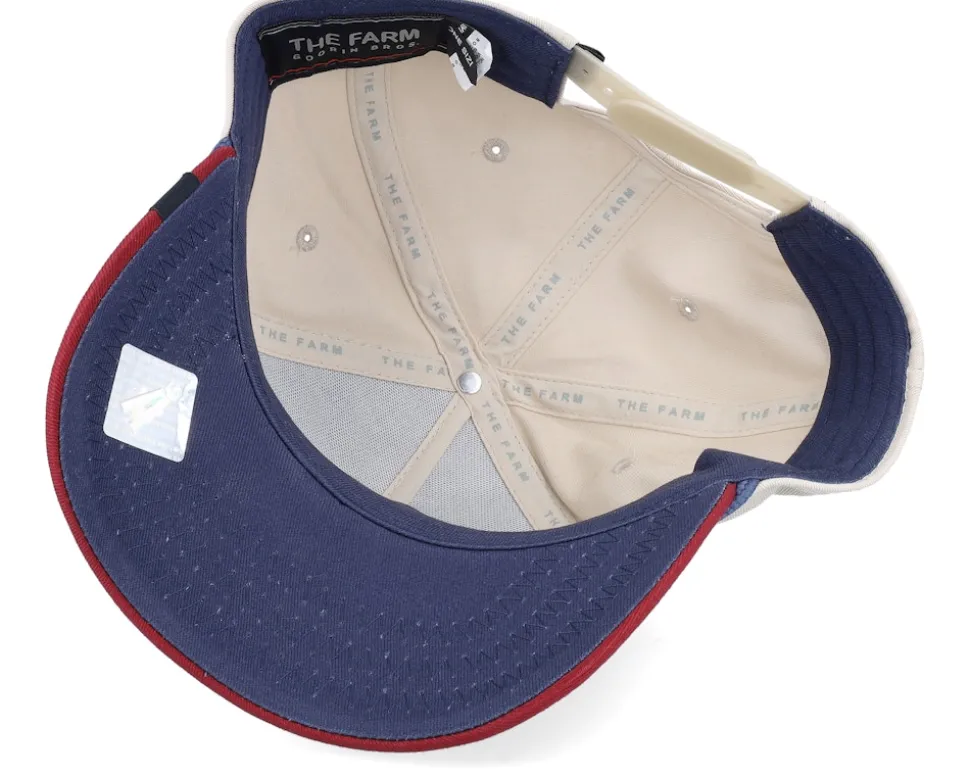 All American Rooster 100 All Over Canvas Navy/Stone/Burgundy A-Frame Adjustable - Goorin Bros.