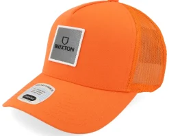 Alpha Block Mesh Cap Orange/Orange Trucker - Brixton