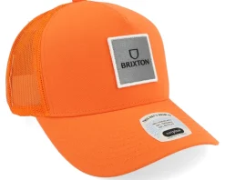 Alpha Block Mesh Cap Orange/Orange Trucker - Brixton