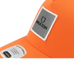 Alpha Block Mesh Cap Orange/Orange Trucker - Brixton