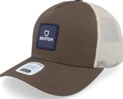 Alpha Block X C Mesh Cap Brown A-Frame Trucker - Brixton