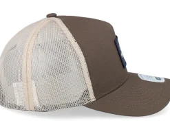 Alpha Block X C Mesh Cap Brown A-Frame Trucker - Brixton