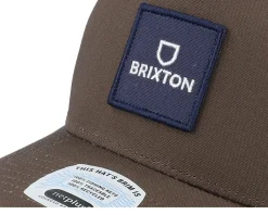 Alpha Block X C Mesh Cap Brown A-Frame Trucker - Brixton