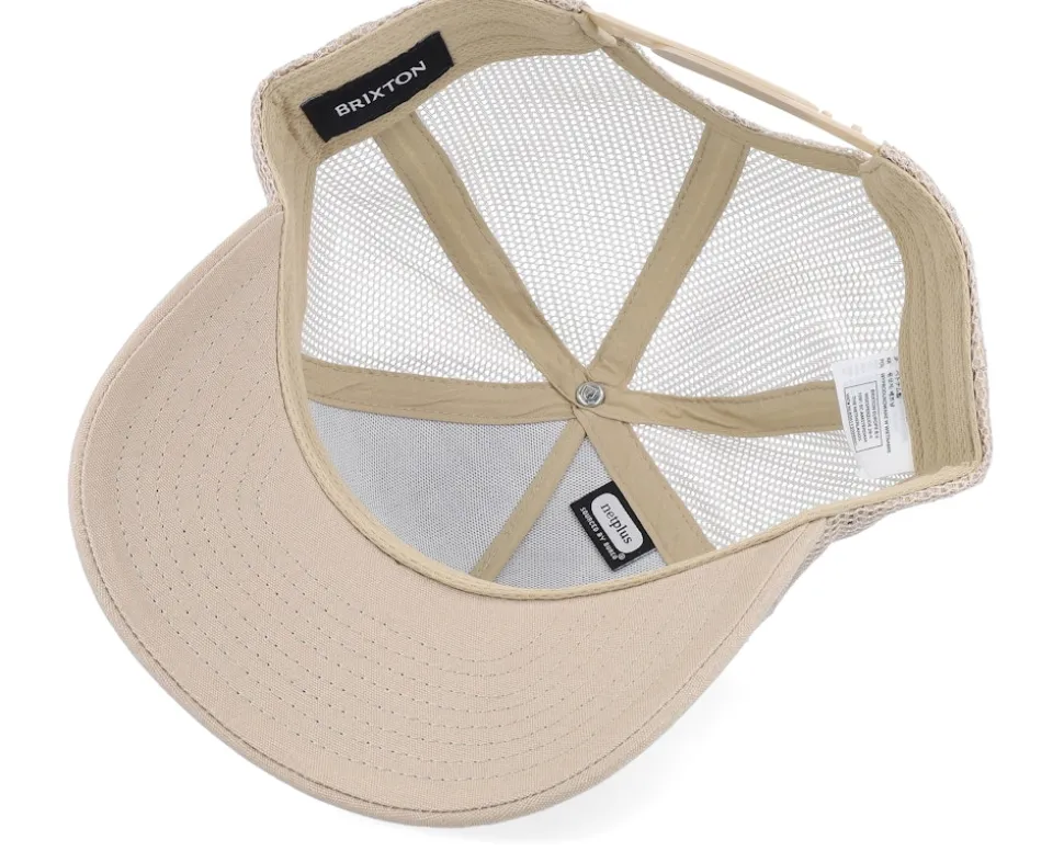 Alpha Block X C Mesh Cap Oatmeal/Oatmeal Trucker - Brixton