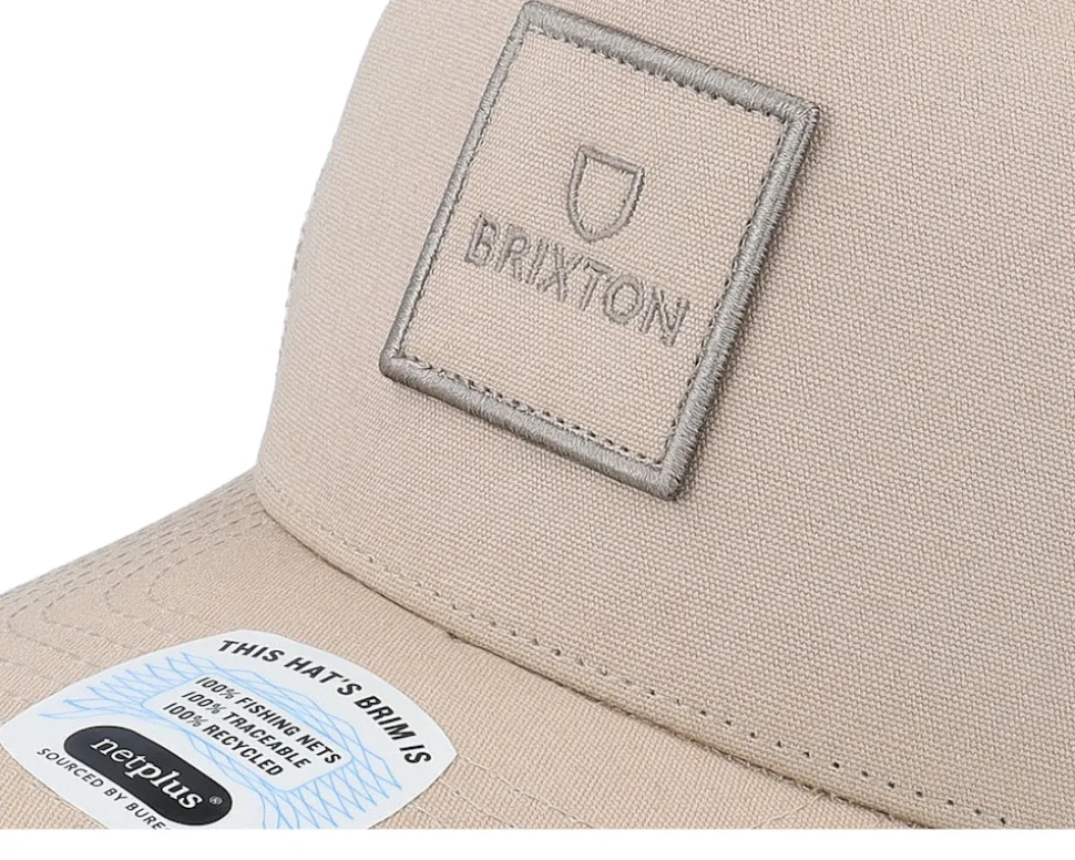 Alpha Block X C Mesh Cap Oatmeal/Oatmeal Trucker - Brixton