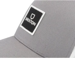 Alpha Block X C Mp Mesh Cap Pebble/White Trucker - Brixton