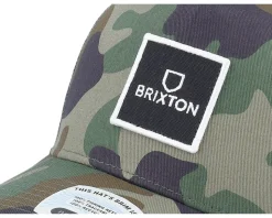 Alpha Block X C Mp Mesh Cap Camo A-Frame Trucker - Brixton