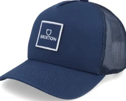 Alpha Block X C Mp Mesh Dark Forest/Off White Trucker - Brixton