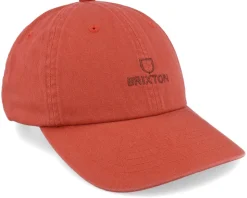 Alpha Cap Marsala Red Vintage Wash Dad Cap - Brixton