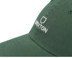 Alpha Cap Trekking Green Vintage Wash Dad Cap - Brixton