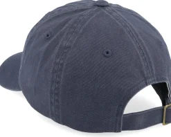 Alpha Cap Washed Navy Vintage Wash Dad Cap - Brixton