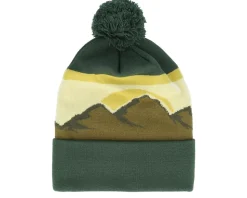 Alpine Mountain Peaks Green Pom - Beechfield