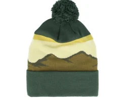 Alpine Mountain Peaks Green Pom - Beechfield