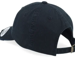 Always Tired Print Logo Destroyed Black Dad Cap - Iconic