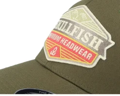 Amberwood Logo Olive Wooly Combed Flexfit - Skillfish