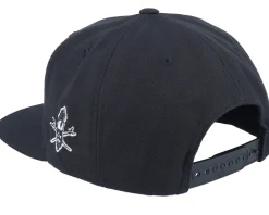 American Heavy Metal Logo Black Snapback - Bearded Man