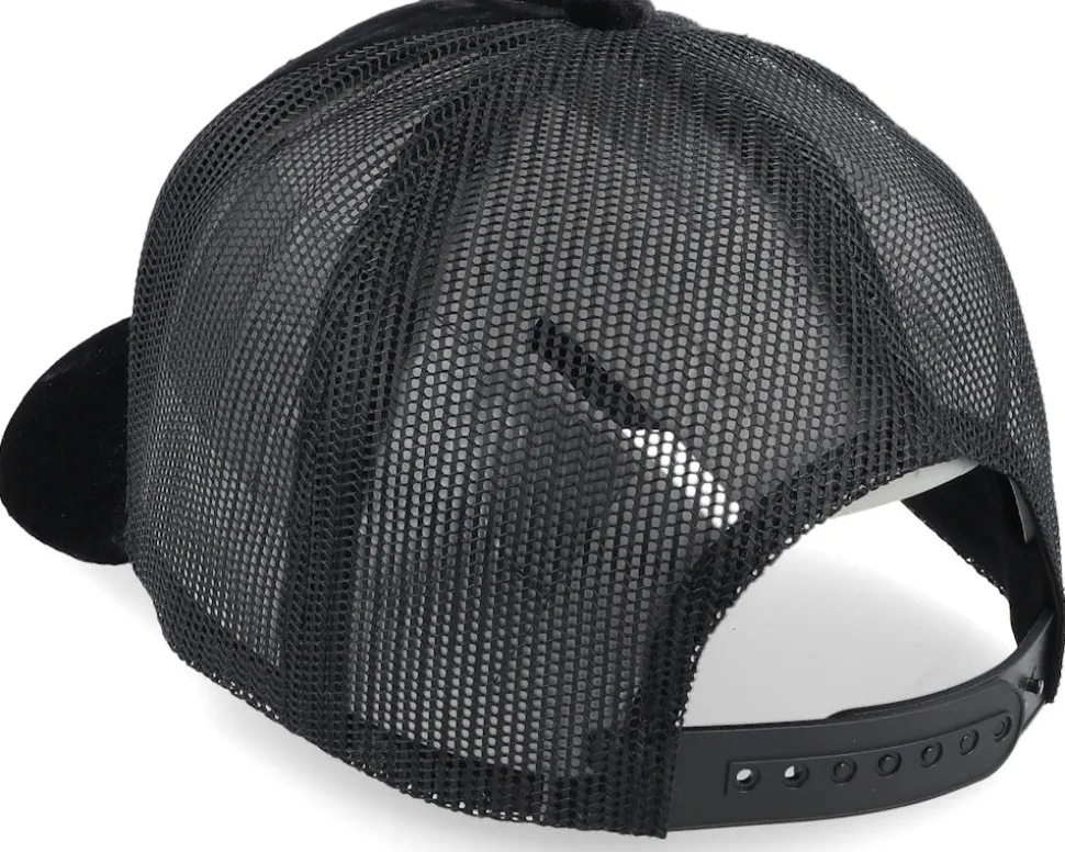 American Muscle Car In The Street Velvet Black A-Frame Trucker - Calza Pennello