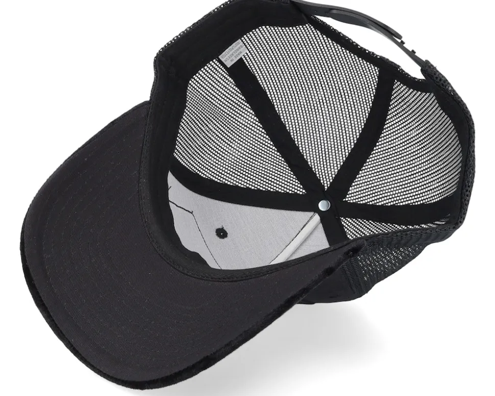 American Muscle Car In The Street Velvet Black A-Frame Trucker - Calza Pennello