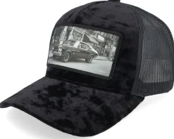 American Muscle Classic Car Velvet Black A-Frame Trucker - Calza Pennello