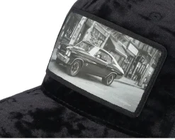 American Muscle Classic Car Velvet Black A-Frame Trucker - Calza Pennello
