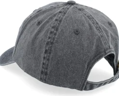 Amsterdam Holland Washed Black Dad Cap - Iconic