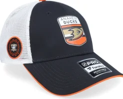 Anaheim Ducks Authentic Pro Draft Podium Black/White Trucker - Fanatics
