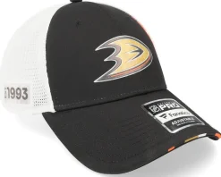 Anaheim Ducks Authentic Pro Draft Podium Black/White Trucker - Fanatics