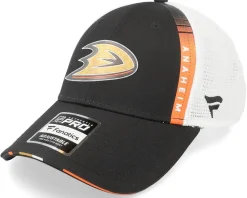 Anaheim Ducks Authentic Pro Draft Podium Black/White Trucker - Fanatics