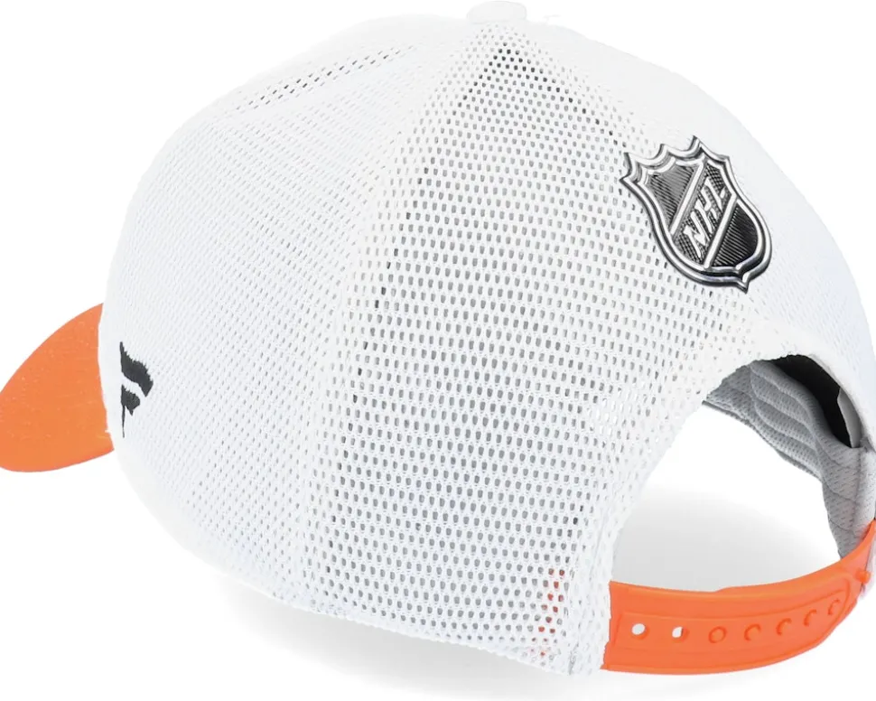 Anaheim Ducks Authentic Pro Draft White/Orange Trucker - Fanatics