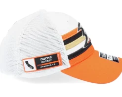 Anaheim Ducks Authentic Pro Draft White/Orange Trucker - Fanatics