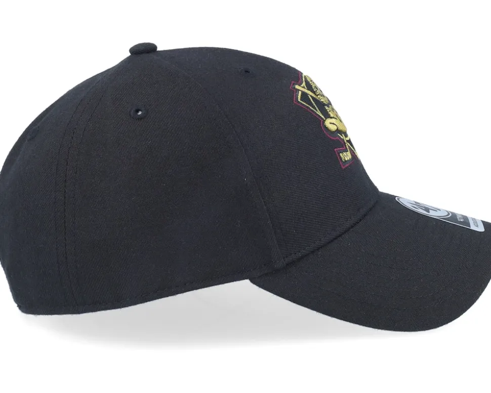 Anaheim Ducks Color Pop Metallic Mvp Black Adjustable - 47 Brand