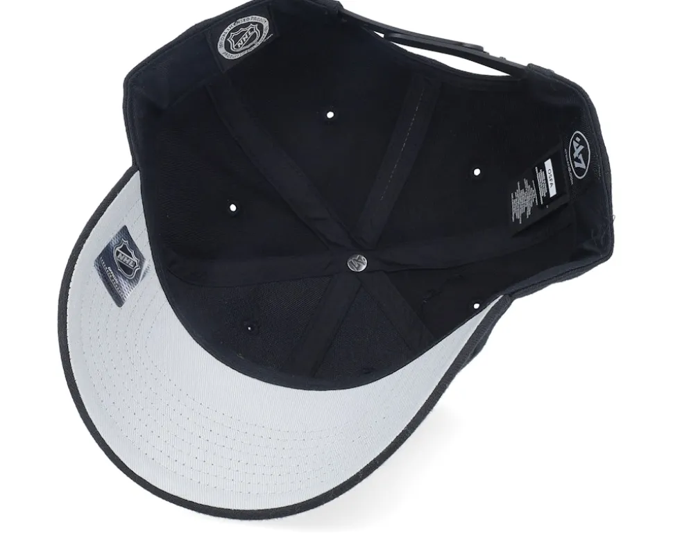 Anaheim Ducks Color Pop Metallic Mvp Black Adjustable - 47 Brand